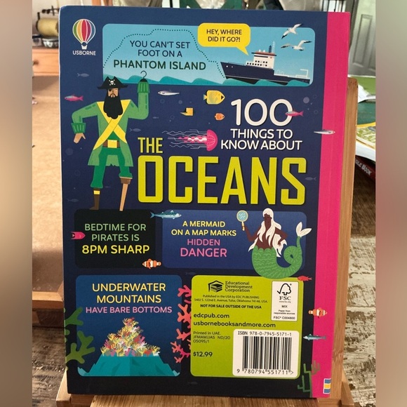 USBORNE 100 Things to Know About The Ocean, softcover, Brand New! - Picture 2 of 3
